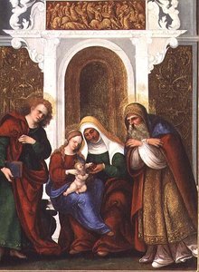 Madonna and Child with SS. Anne, John the Evangelist and Zacharias or Madonna and St. Anne of the Cherries