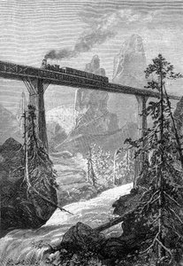 Drawing by Leon Benett, from the Book of Jules Verne 