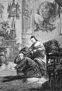 Drawing by Leon Benett, from the Book of Jules Verne 
