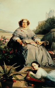Portrait of Madame Clicquot, née Ponsardin with her Daughter