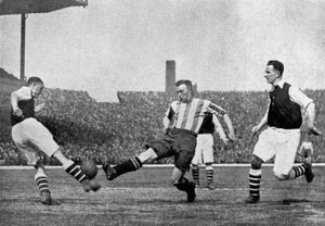 Action from an Arsenal v Sheffield United Football Match