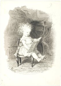 Babet Has Forgotten the Alphabet by Lorenz Frølich