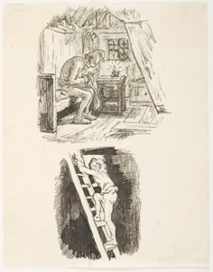 Two Drafts for the Bachelor’s Nightcap by Lorenz Frølich