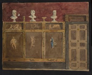 Wall decorations for Valhøj 1838/1839 by Lorenz Frølich