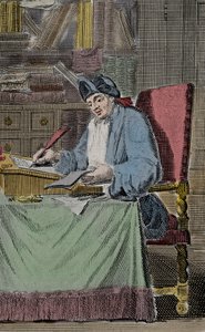 Portrait of Hercules Savinien Cyrano de Bergerac, French writer by Lorenz Scherm