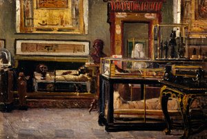 Hall of Egyptian Museum in Turin