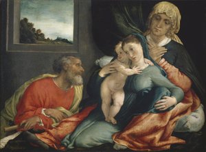 Holy Family with Saints Anne and Joachim