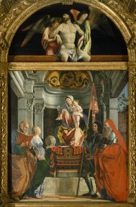 Madonna and Saints by Lorenzo Lotto by Lorenzo Lotto