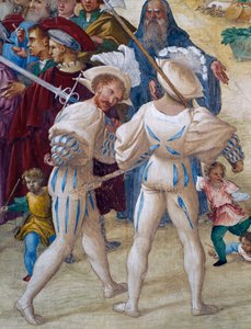 Martyrdom of Saint Barbara, (detail) by Lorenzo Lotto