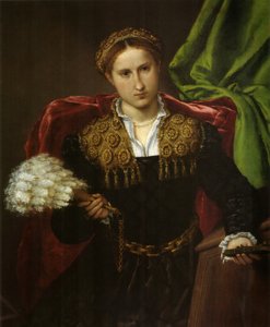 Portrait of Laura da Pola, Wife of Febo da Brescia by Lorenzo Lotto