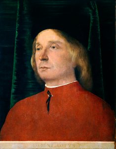 Portrait of Young Man in Red Suit