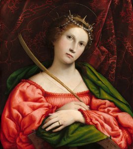 Saint Catherine by Lorenzo Lotto