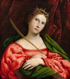 Saint Catherine by Lorenzo Lotto