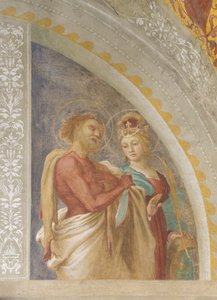 Saint Catherine of Alexandria and Saint Bartholomew by Lorenzo Lotto