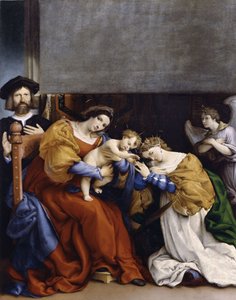 The Mystical Marriage of Saint Catherine with the Donor Niccolò Bonghi by Lorenzo Lotto