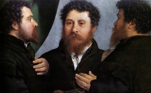 Triple Portrait of a Goldsmith (Bartolomeo Carpan?)