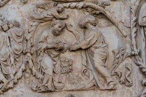 Gideon Wringing Fleece (detail)