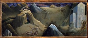 Episode of the Life of St Onofrio or Onuphrius. Painting by Lorenzo Monaco by Lorenzo Monaco