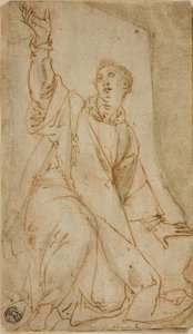 Kneeling Saint Stephen with Upraised Right Arm