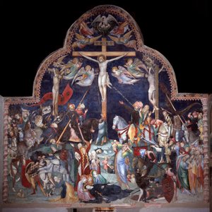 Crucifixion (Fresco) by Lorenzo Salimbeni