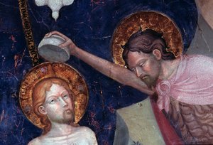 Saint John the Baptist baptizing Jesus (detail)