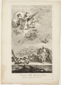 Saint Thecla Praying for the End of the Plague in the City of Este by Lorenzo Tiepolo