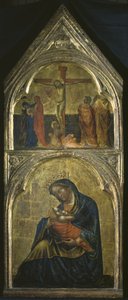 Virgin and Child with a Crucifixion