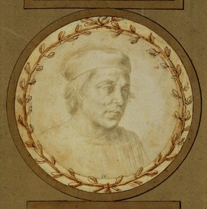 Bust of a Man with Skullcap by Lorenzo di Credi