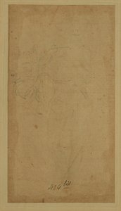 Draped Figure Walking Towards the Right: Angel of the Annunciation? by Lorenzo di Credi
