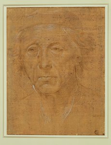 Portrait of an Old Man with Cap by Lorenzo di Credi