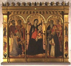 Madonna and Child Enthroned with Saints