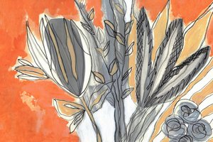 Modern Botanical Study by Lori Ann Folz