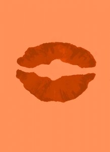 Passionate Orange Lips