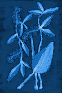 Seed Pod 1 Deep Blue