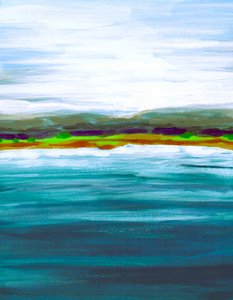 Vibrant Lake Horizon