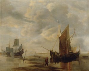 Seascape (Copy after Jan van de Capelle) by Lotte Sykora