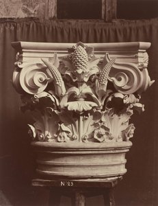 Ornamental Sculpture from the Paris Opera House (Column Fragment), 1865/1874 (photo) by Louis-Emile Durandelle