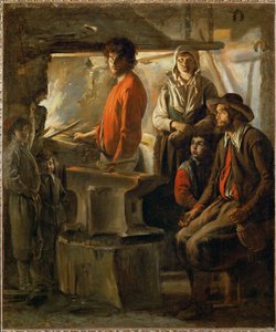 The Forge by Louis (attr. to) Le Nain
