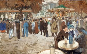 Funfair, Boulevard de Clichy, circa 1910 by Louis Abel Truchet