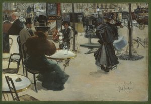 Street Scene, also known as Terrace of a Café, ca. 1895 by Louis Abel Truchet
