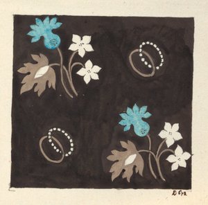 Floral design for printed textile