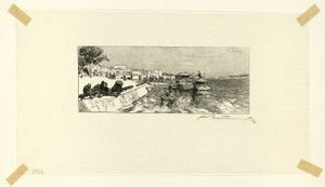 Bercy Wharf, plate two from Along the Seine and the Boulevards