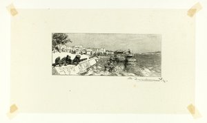 Bercy Wharf, plate two from Along the Seine and the Boulevards