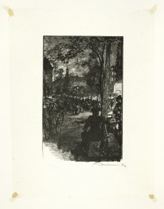 Boulevard Montmartre, Evening, plate fifteen from Along the Seine and the Boulevards