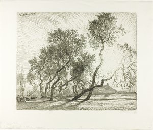 Farm with Dutch Poplars