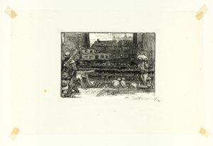 Plaster Unloaders, plate three from Le Long de la Seine et des Boulevards