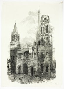 Rouen Cathedral by Louis Auguste Lepère