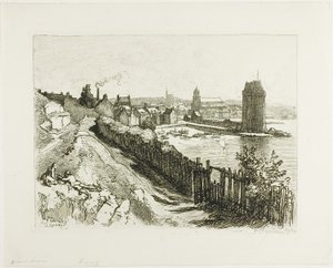Saint-Servan by Louis Auguste Lepère