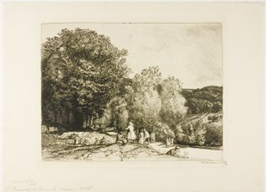 Sunday Walk by Louis Auguste Lepère