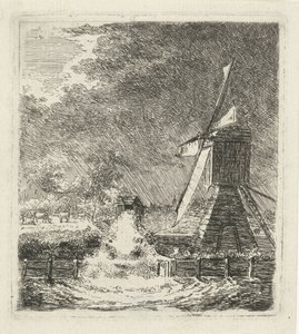 Mill in a Polder Landscape